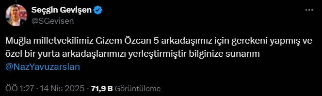 gizem özcan muğla kyk muğla yurttan atılan öğrenciler chp gizem özcan