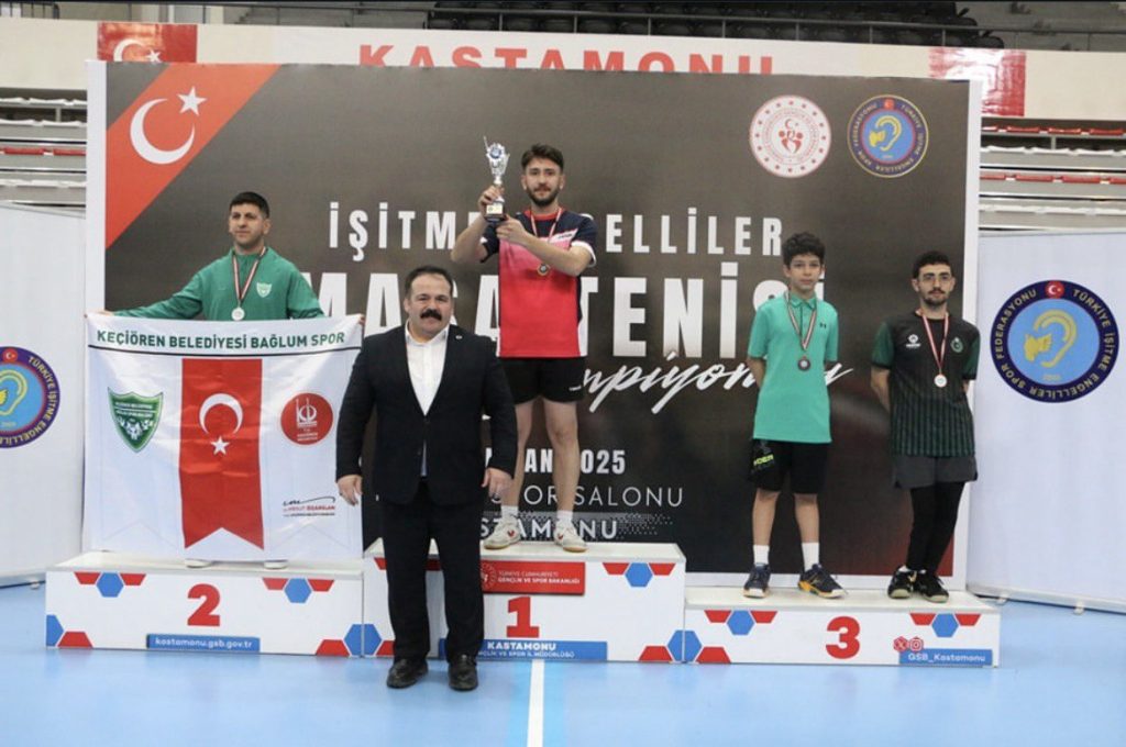 rüzgar alp yalçınkaya, işitme engelliler masa tenisi, işitme engelliler yaz olimpiyatları, muğla masa tenisi, muğla işitme engelliler masa tenisi