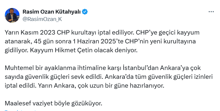 rasim ozan kütahyalı, rasim ozan, chp kayyum, kayyum, rasim ozan tutuklandı