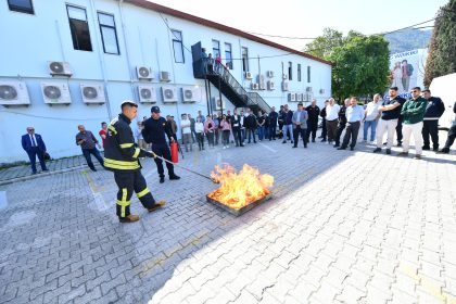 fethiye belediyesi yangın, fethiye belediyesi yangın eğitimi, fethiye belediyesi yangın tatbikatı, fethiye yangın tatbikatı, fethiye yangın eğitimi