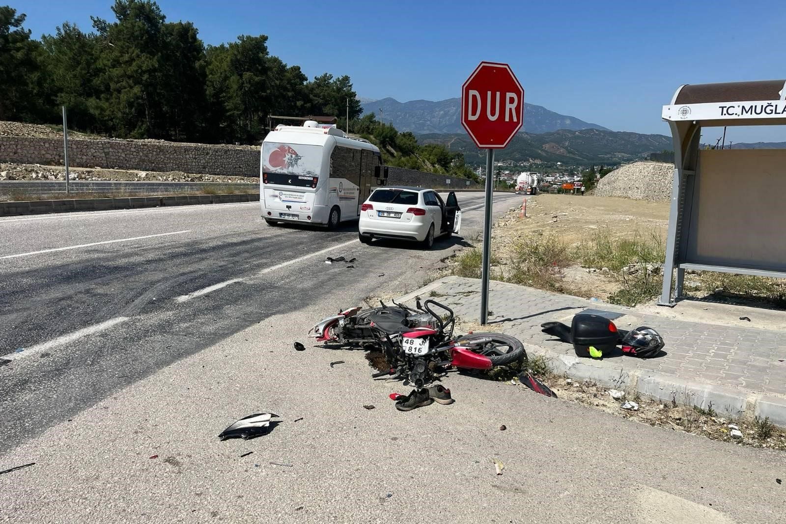 seydikemer motosiklet kaza, muğla seydikemer kaza, seydikemer trafik kazası