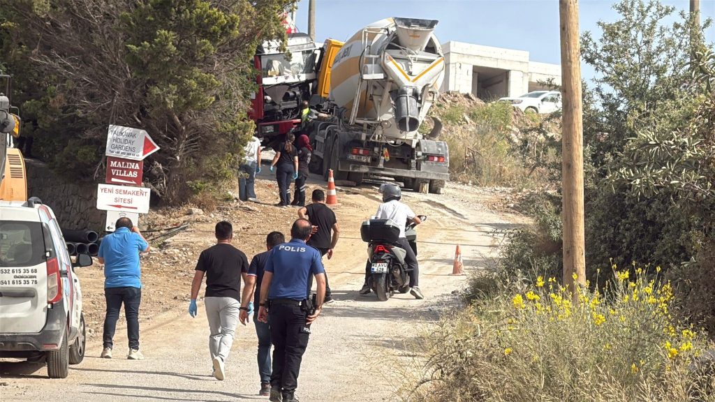 bodrum trafik kazası, bodrum aslan akçakale bodrum beton mikseri bodrum kaza