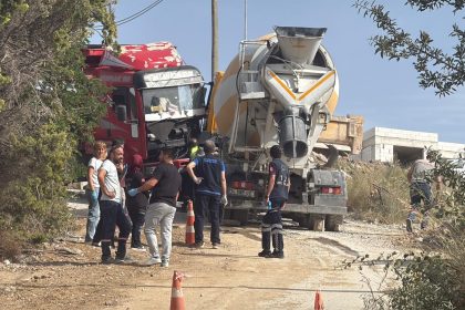 bodrum trafik kazası, bodrum aslan akçakale bodrum beton mikseri bodrum kaza