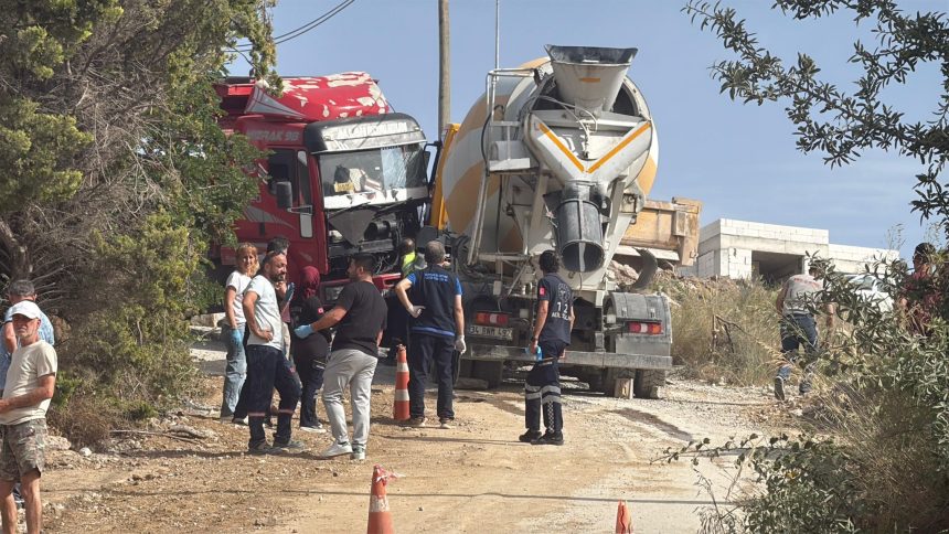bodrum trafik kazası, bodrum aslan akçakale bodrum beton mikseri bodrum kaza