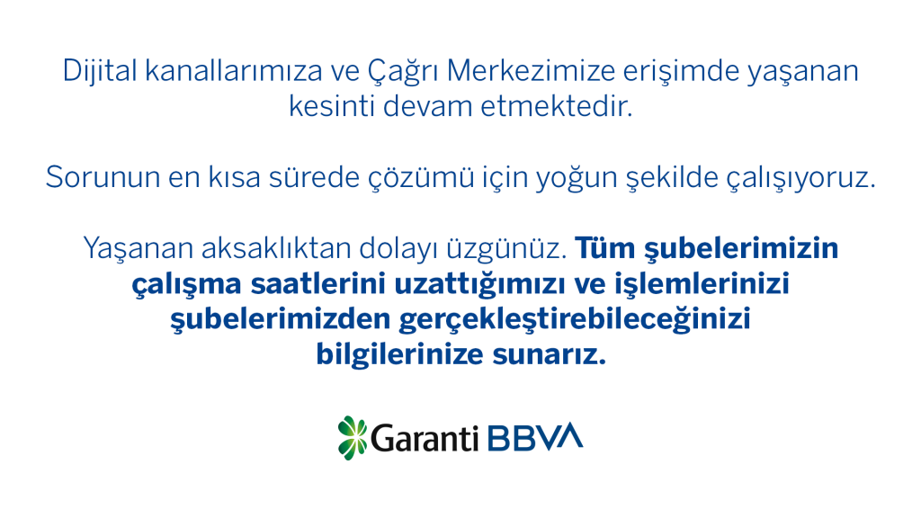 garanti bankası çöktü
garanti uygulaması açılmıyor
garanti bankası mobil çöktü
garanti çöktü
garanti çöktü mü