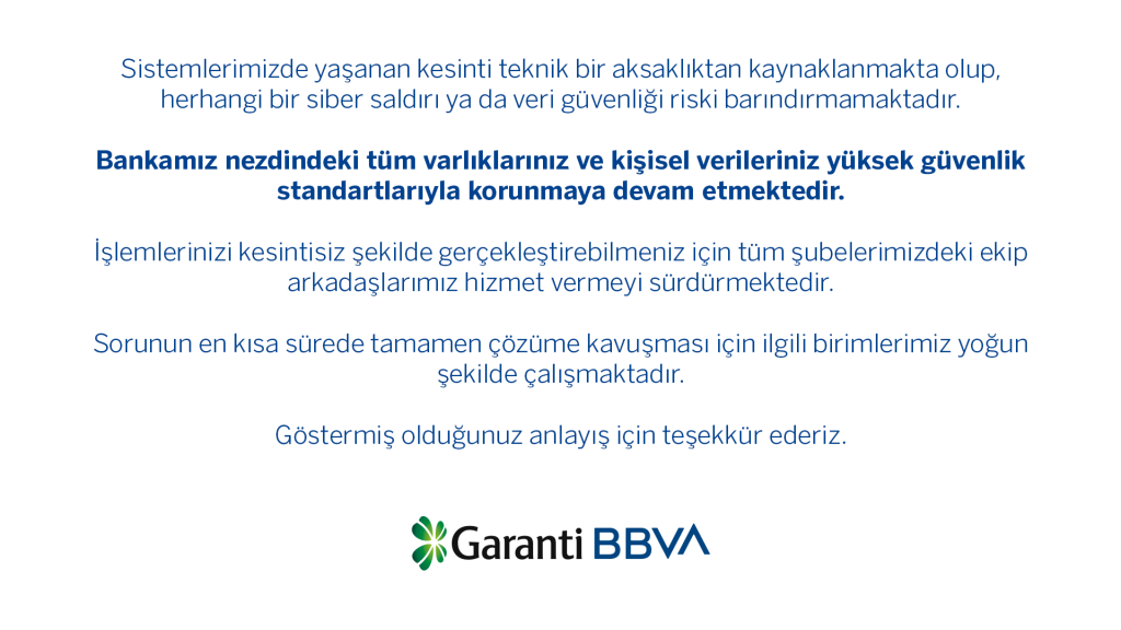 garanti bankası çöktü
garanti uygulaması açılmıyor
garanti bankası mobil çöktü
garanti çöktü
garanti çöktü mü