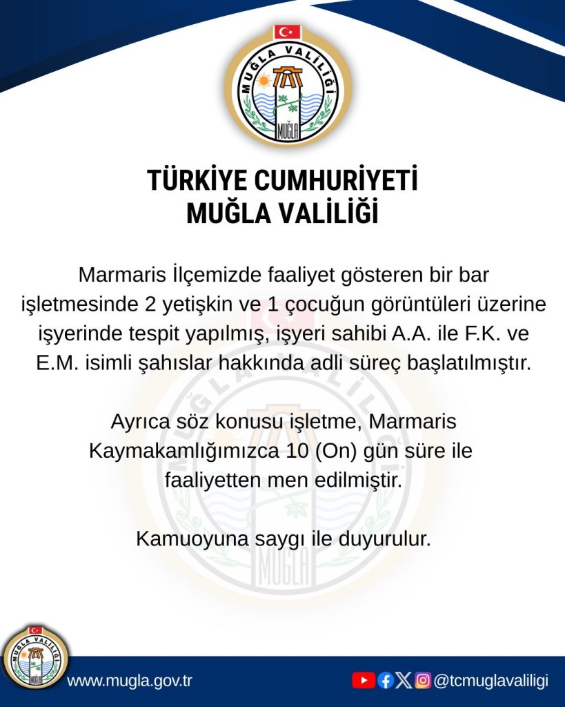 marmaris çocuk, marmaristeki barda çocuk, muğla valiliği marmaris, muğla valiliği marmaristeki bar, muğla valiliği marmaris çocuk