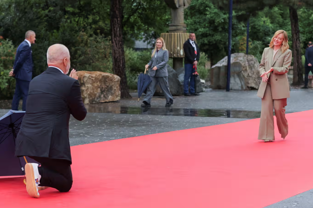 meloni, arnavutluk, edi rama meloni, meloni italya, giorgia meloni