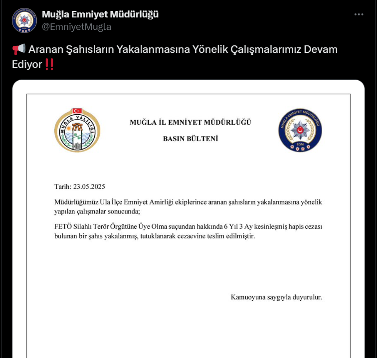 Muğla fetö operasyonu, muğla operasyon, ula fetö operasyonu, ula operasyon