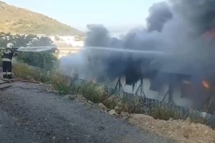 bodrum yangın bodrum konteyner yangını