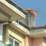 menteşe apartmanda yangın, menteşede yangın, menteşe baca yangını, menteşe, muğla baca yangını