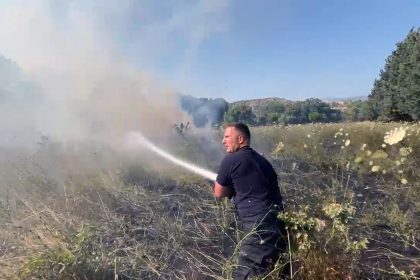 bodrum otluk alanda yangın, bodrum yangın, bodrum otluk alan, bodrum yahşi mahallesi yangın, bodrum yahşi mahallesi