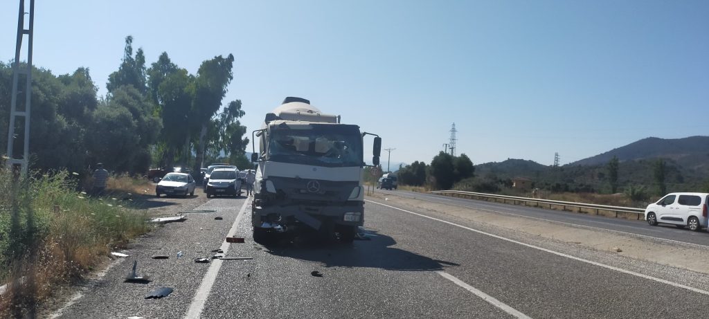 milas kaza, milas, milas trafik kazası, milas beton mikseri, milas birlik