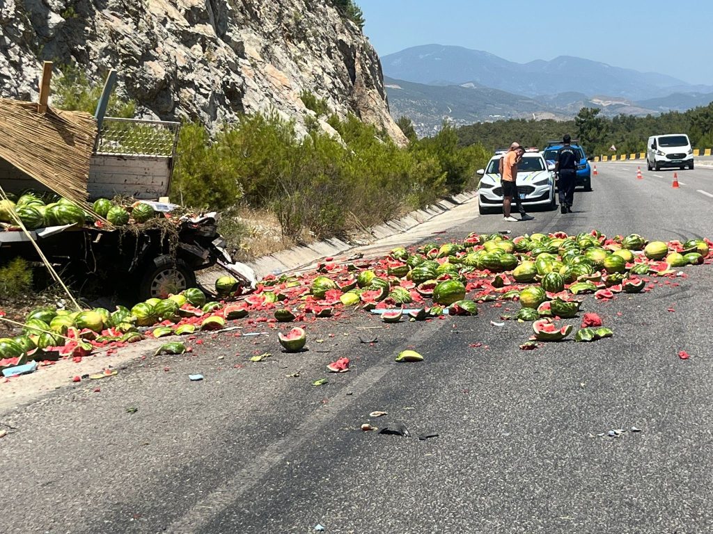 milas kamyonet, milas kaza, milas trafik kazası, milas kamyonet kazası, milas