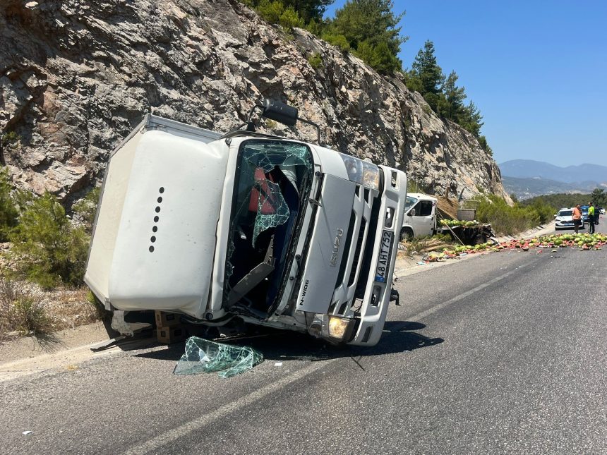 milas kamyonet, milas kaza, milas trafik kazası, milas kamyonet kazası, milas