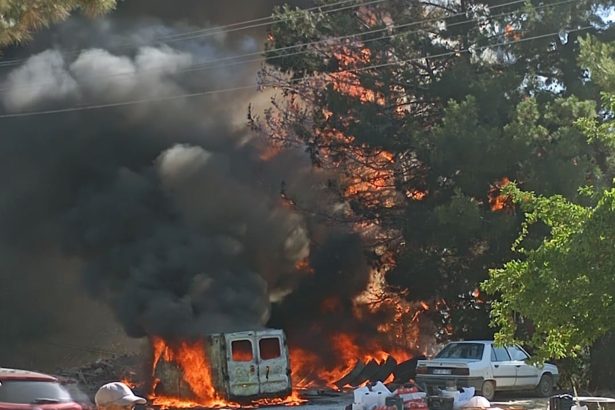kavaklıdere karavan yangını, aydın karavan yangını, karavan yangını, karavan, yangın