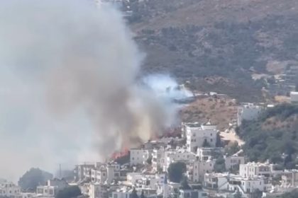 bodrum, bodrum yangın, bodrumda yangın, bodrum islamhaneleri mahallesi, bodrum islamhaneleri mahallesi yangın