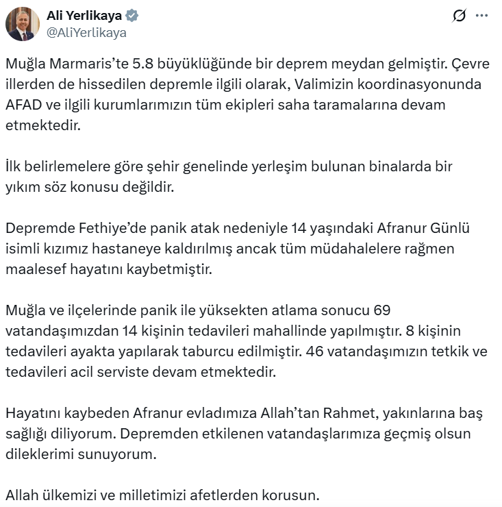 muğla deprem, izmir deprem, denizli deprem, marmaris deprem, marmaris