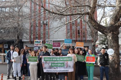 iklim öncüleri, değişim elçileri ankara, dünya çevre günü, güçlü bir iklim hedefi, 5 haziran dünya çevre günü