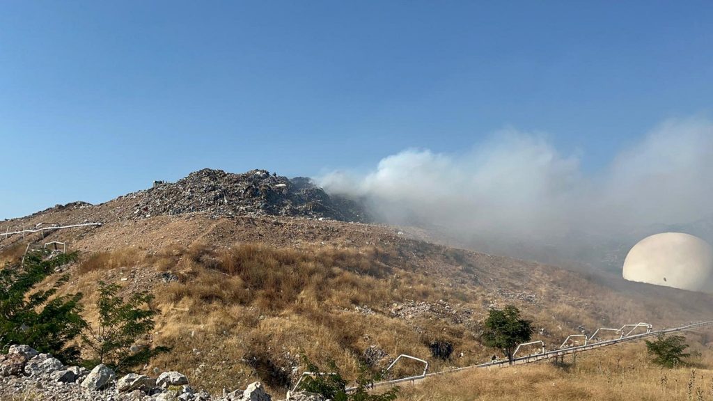 menteşe yangın, muğla yangın, muğla çöplük yangını, menteşe çöplük yangını, muğla çöplük