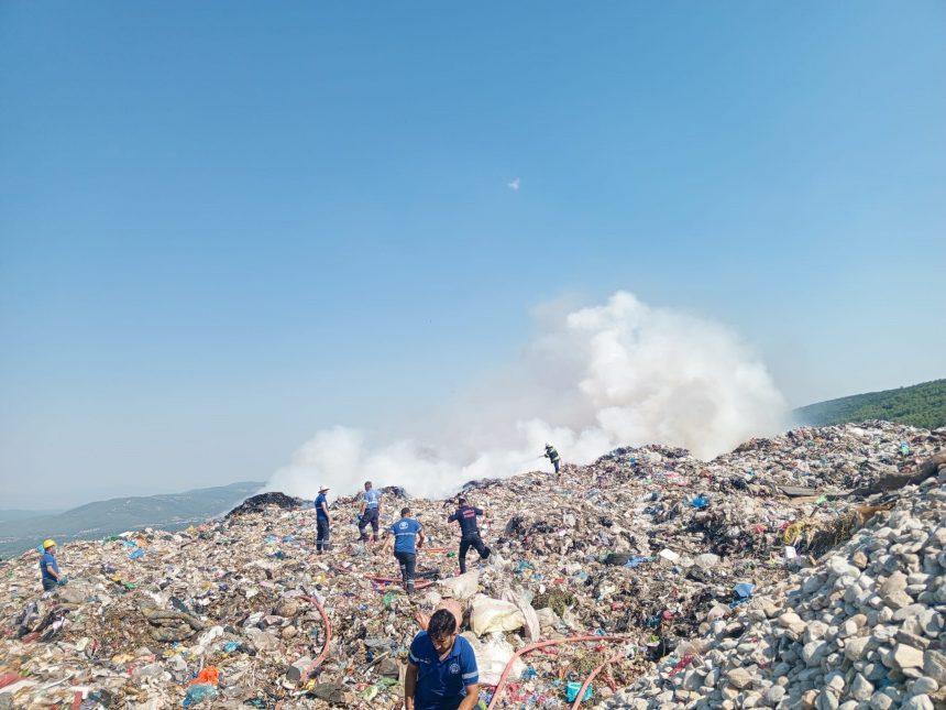 menteşe yangın, muğla yangın, muğla çöplük yangını, menteşe çöplük yangını, muğla çöplük