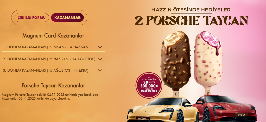 magnum çekilişi sonuçları, magnum, magnum çekiliş sonuçları 2025, magnum çekiliş 2025, magnum porsche çekilişi