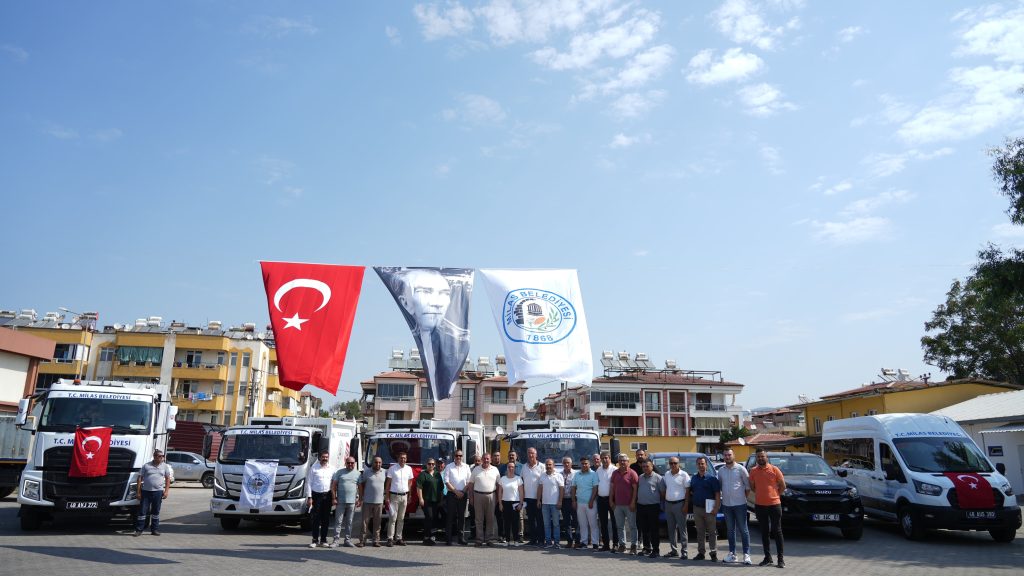 milas belediyesi, milas, milas belediyesi araç filosu, milas belediyesi araç, milas belediyesi araç tanıtım töreni