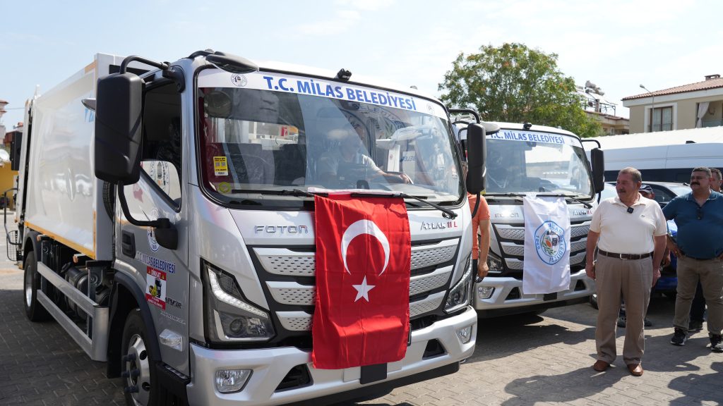 milas belediyesi, milas, milas belediyesi araç filosu, milas belediyesi araç, milas belediyesi araç tanıtım töreni