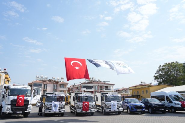 milas belediyesi, milas, milas belediyesi araç filosu, milas belediyesi araç, milas belediyesi araç tanıtım töreni