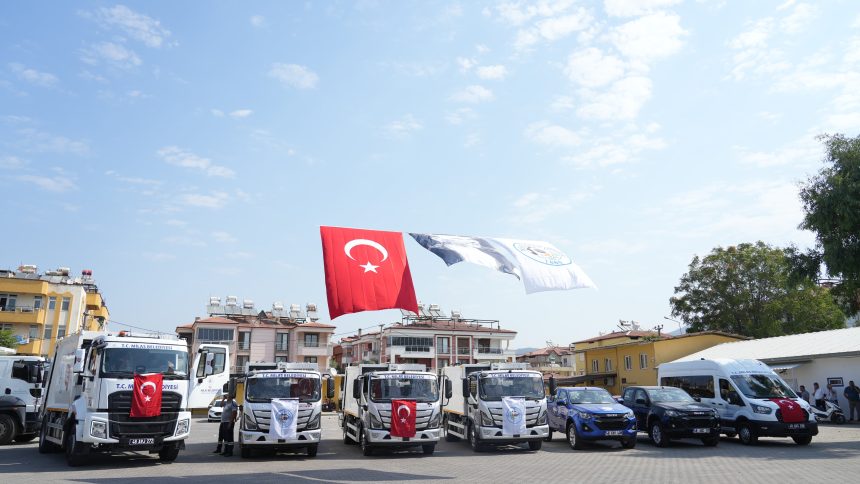 milas belediyesi, milas, milas belediyesi araç filosu, milas belediyesi araç, milas belediyesi araç tanıtım töreni