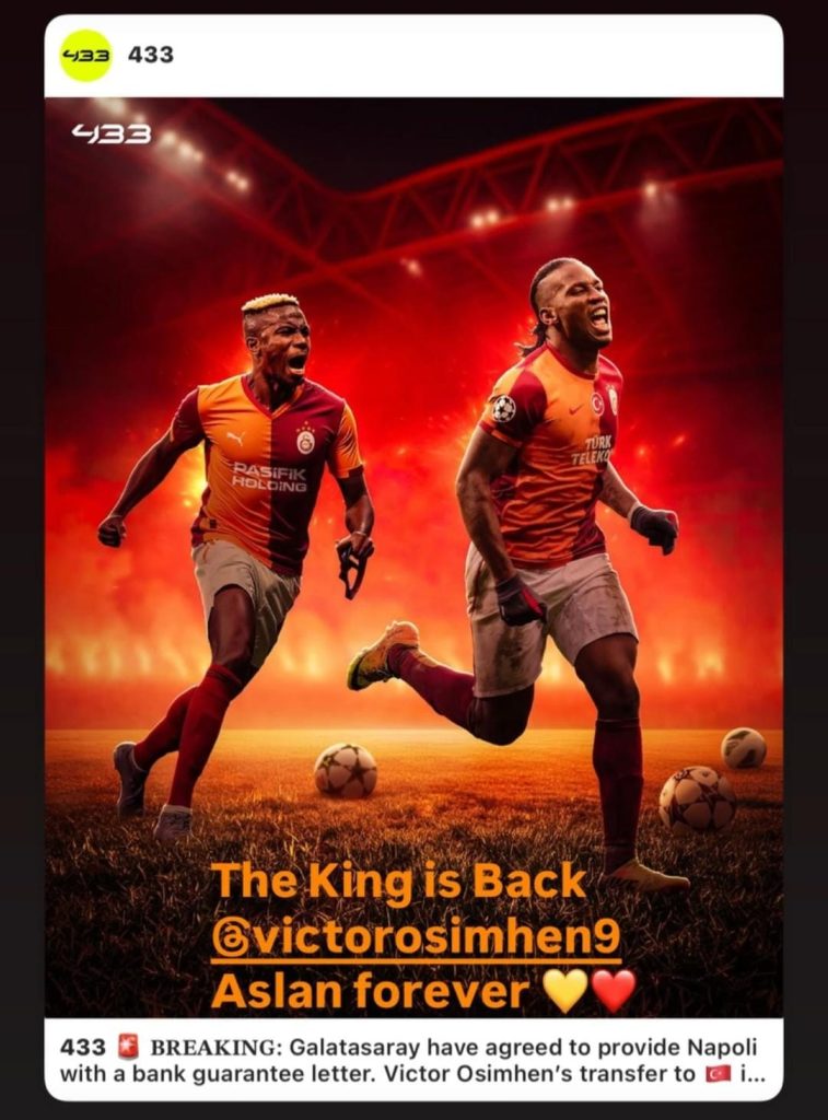 drogba osimhen, osimhen, victor osimhen, didier drogba, drogba galatasaray
