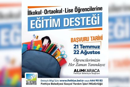 fethiye belediyesi eğitim desteği, fethiye belediyesi eğitim, fethiye belediyesi, fethiye belediyesi eğitime destek