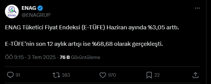  enag enflasyon verileri, enag mayıs enflasyon, enag mayıs 2025 enflasyon, ilk 6 ay enflasyon, enflasyon kaç çıktı