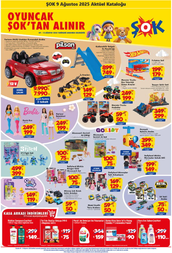 şok 8 ağustos 2025 aktüel kataloğu, şok aktüel kataloğu, şok 8 ağustos cumartesi, şok haftanın fırsatları, şok oyuncak