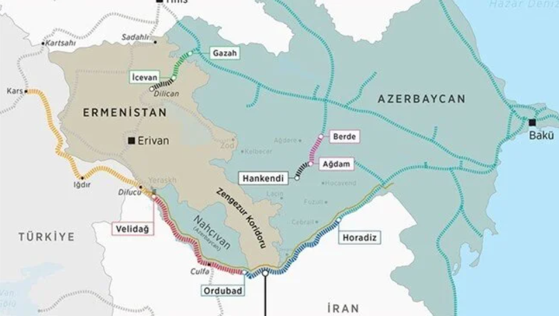 azerbaycan ermenistan zengezur koridoru, zengezur koridoru açıldı mı, zengezur koridoru nedir, zengezur koridoru, azerbaycan ermenistan