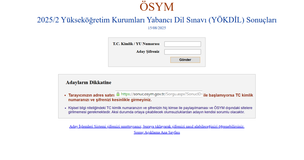 yökdil sonuç 2025, yökdil sonuç e-devlet, yökdil açıklandı mı 2025, yökdil sonuc, yökdil sonuçlar