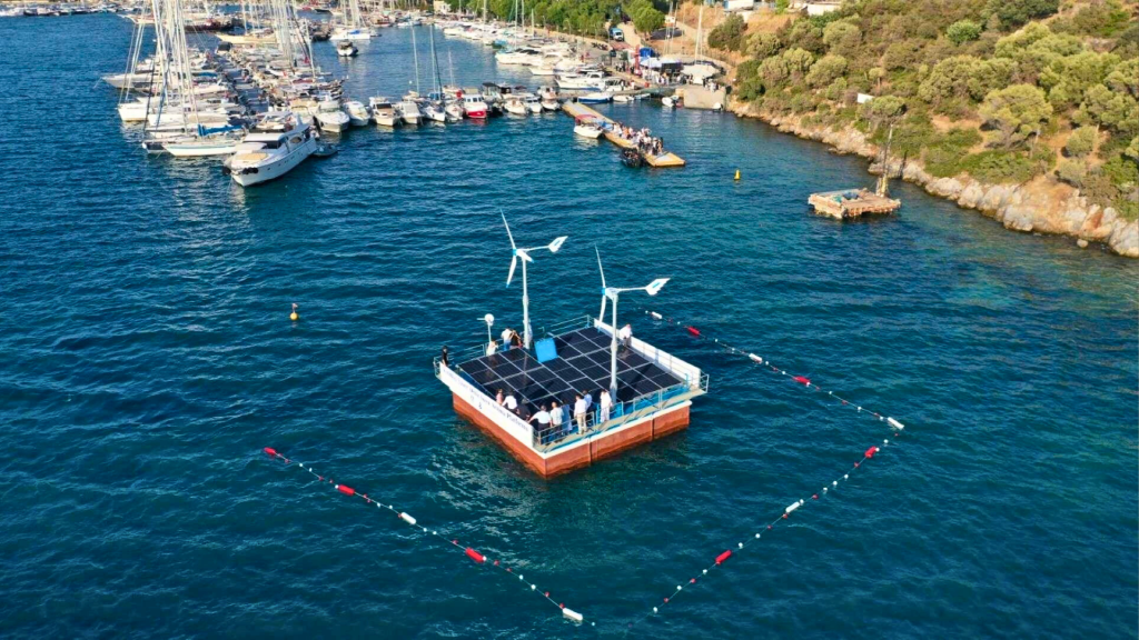 Yüzer Deniz Suyu Arıtma Platformu Bodrum Belediyesi Levent Kurnaz