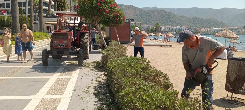 marmaris belediyesi işçi sağlığı, marmaris belediyesi iş sağlığı çalışması, isig meclisi, park bahçe temizliği