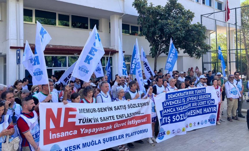 kamu emekçileri iş bırakma kesk muğla memur grevi