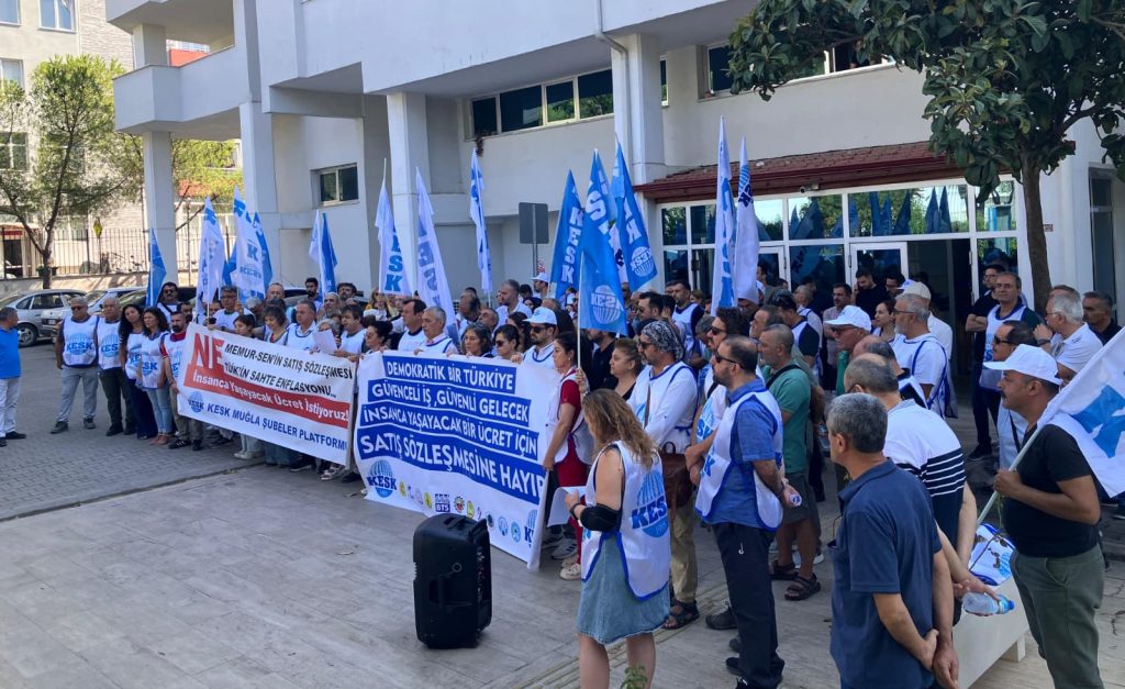 kamu emekçileri iş bırakma  kesk muğla  memur grevi