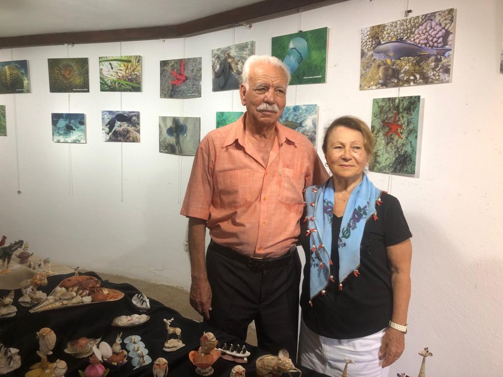 datça sergi, datça, datça liman sanat galerisi, muzaffet mut, datça liman sanat galerisi, deniz kabuğundan figür, su altı fotoğrafları