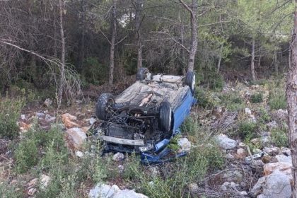 menteşe dirgeme yolu, menteşe trafik kazası, menteşe kaza, menteşe dirgeme yolu kaza, menteşe kontrolden çıkan otomobil