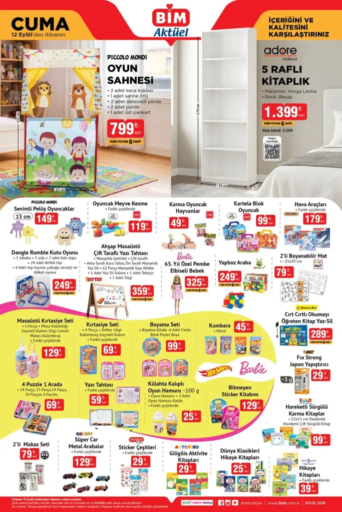bim aktüel 12 Eylül 2025, tefal tencere bim, bim tcl google tv fiyatı, bim ankastre set, bim elektronik ürünler