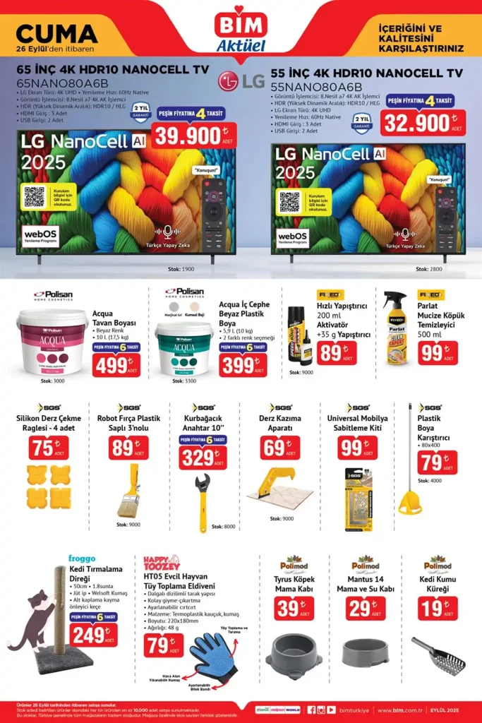 bim 26 eylül 2025 aktüel kataloğu, bim aktüel kataloğu, bim 26 eylül cuma, bim aktüel, bim televizyon