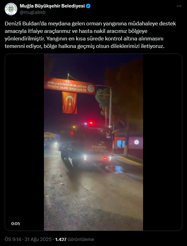 denizli buldan, denizli buldan yangın, muğla büyükşehir belediyesi, muğla büyükşehir belediyesi denizli, denizli buldan orman yangını