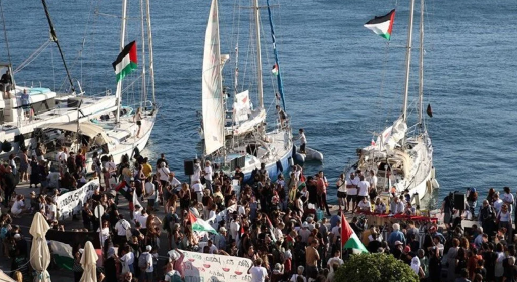 sumud filosu şu an nerede, sumud filosu nerede, gazze sumud filosu, sumud filosu ne zaman varacak, sumud filosu kaç gemi