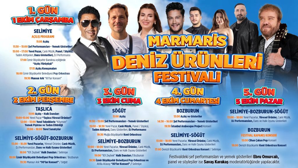 marmaris deniz ürünleri festivali, deniz ürünleri festivali, türkiyenin ilk deniz ürünleri festivali, marmaris festival, marmaris