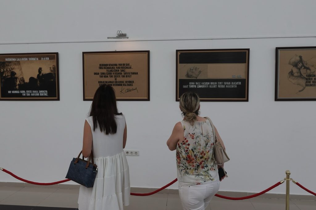 menteşe gazi mustafa kemal atatürk sergisi, menteşe resim sergisi, ayten taşpınar muğla, ayten taşpınar resim sergisi, menteşe atatürk resim sergisi