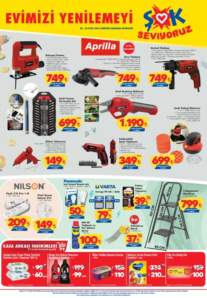 şok 20 Eylül 2025 aktüel kataloğu, şok aktüel kataloğu, şok 20 Eylül cumartesi, şok haftanın fırsatları, şok ev aletleri