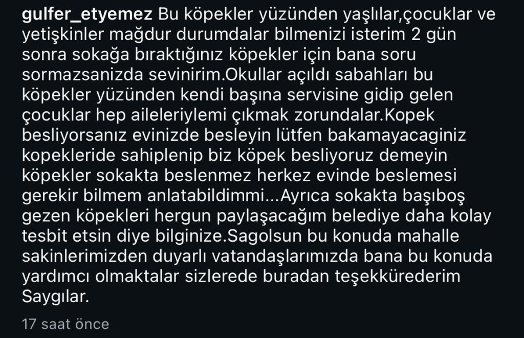 düğerek mahallesi muhtarı, gülfer etyemez, düğerek mahallesi muhtarı sokak köpekleri, düğerek mahallesi sokak köpekleri, düğerek mahallesi muhtarı sokak köpekleri paylaşımı
